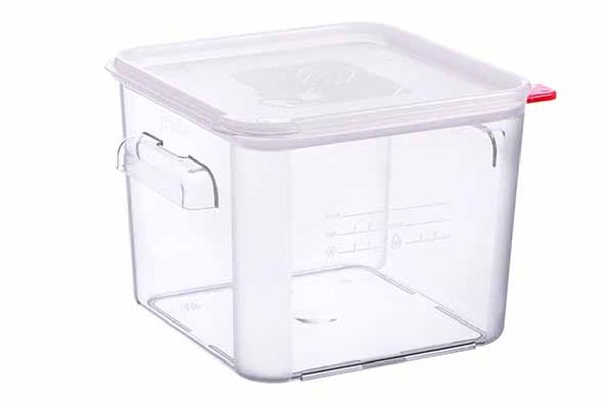 Vershouddoos 6l Pc Met Deksel Transparant 23,5x23,5xh19cm