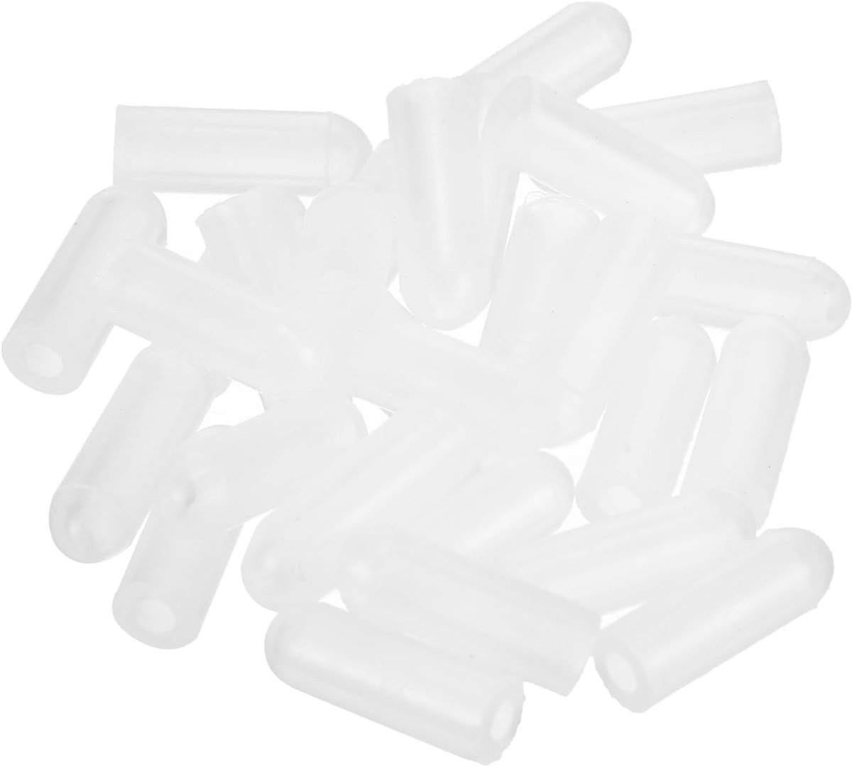 28 stuks siliconen eindkappen, 2,8 mm (1/8") ID 13 mm (1/2") hoog, ronde rubberen schroefdraad-beschermkappen, zachte flexibele schroefboutafdekkingen voor metalen buisstaafbouten