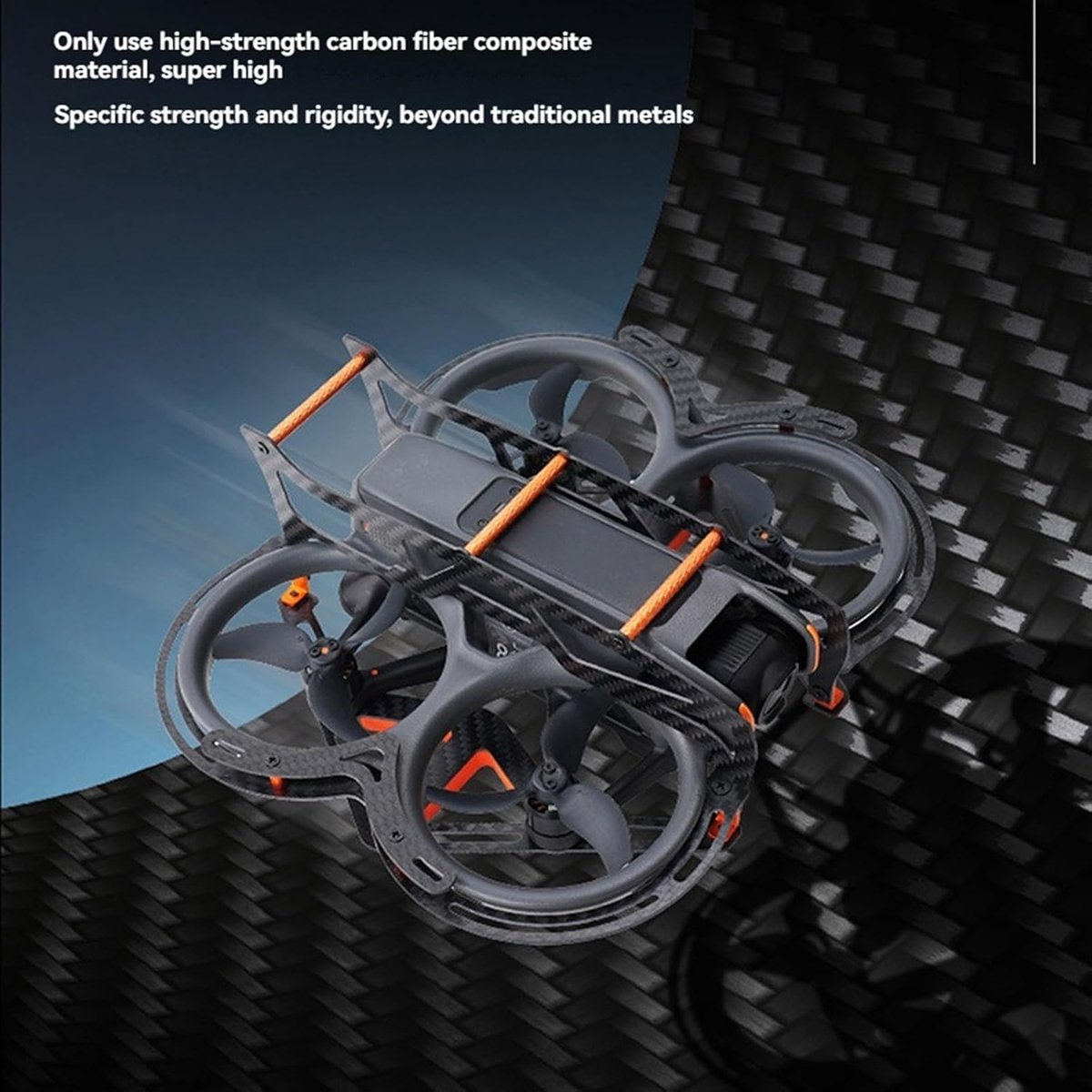 2 Carbon Fiber Chassis Armor voor DJI Avata 2, Anti-botsing Volledige Bescherming Cover Plaat Frame Guard – foto 5