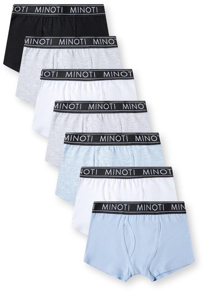Minoti boxershort jongens 7-pack - katoen - zwart