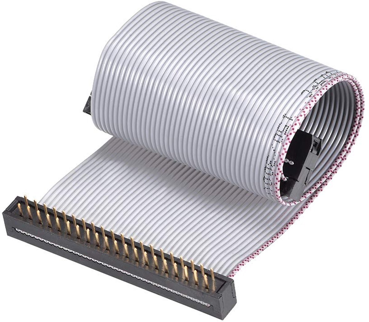 sourcing map IDC draad platte kabel FC/FD stekker A type 8 polig, raster 2,54 mm, 200 mm lang, 40Pin