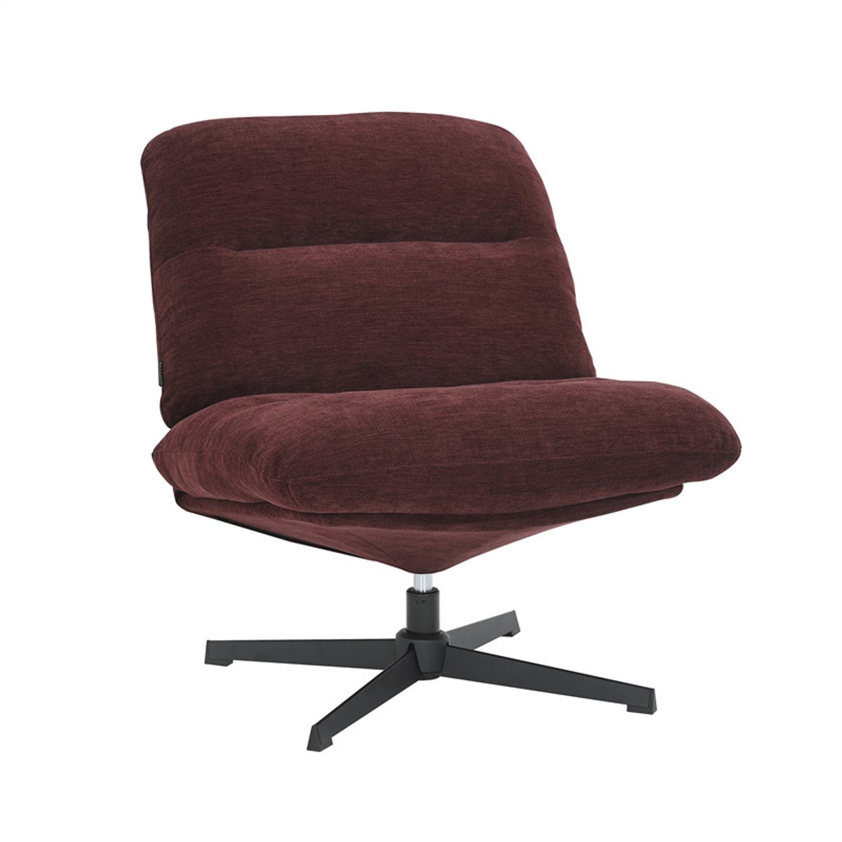 Bronx71® Fauteuil Sara draaibaar velvet paars