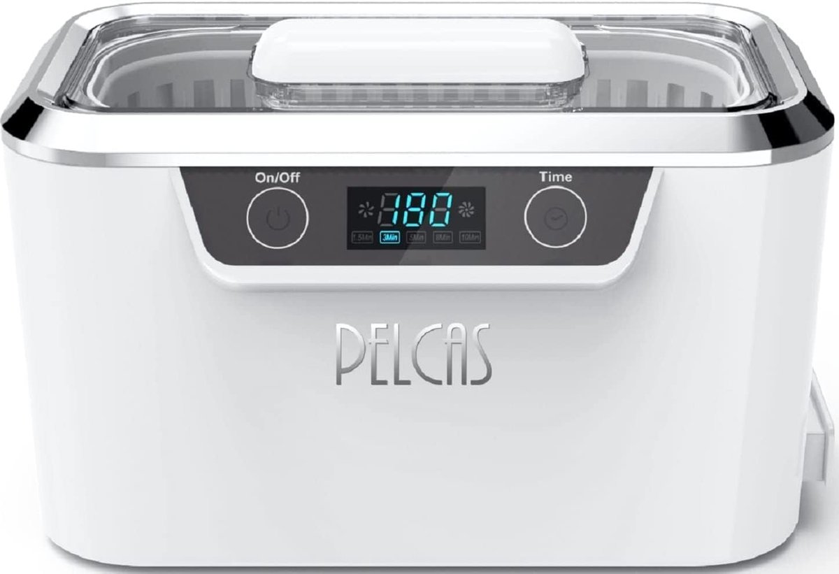 Ultrasoon reiniger 800ml - met touchscreen - LCD-scherm - krachtige reiniging voor sieraden en brillen - ShopVlot