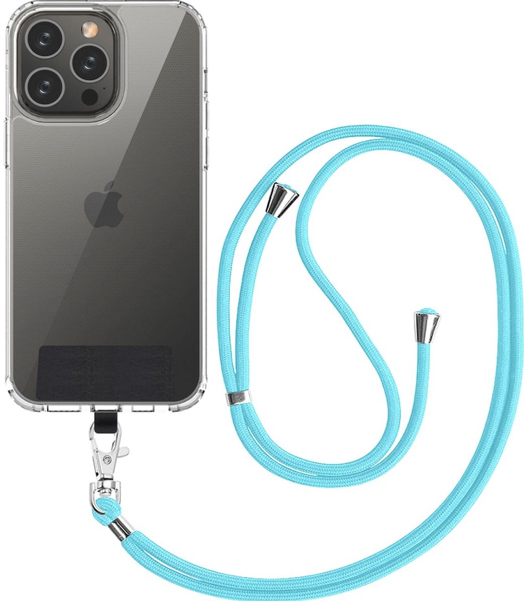 Mobigear Universeel Telefoonkoord Verstelbaar - Blauw