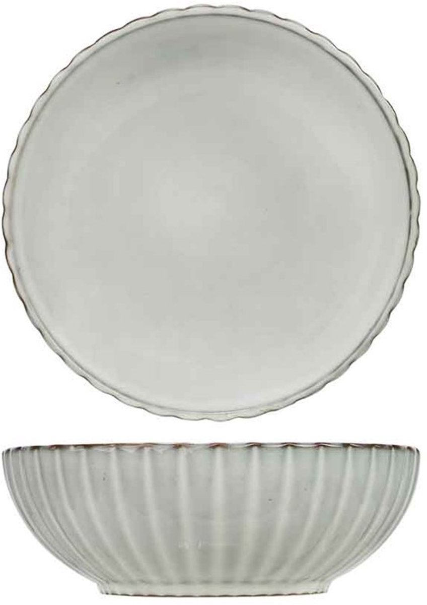 Concha Grey Diep Bord D20,5xh5cm