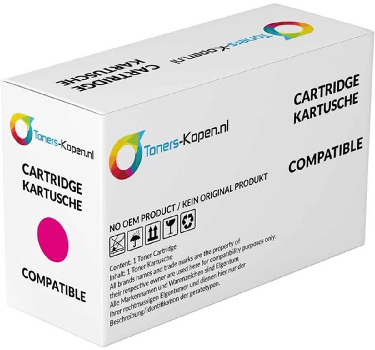 Utax 652510014 - Toner Magenta - 12000 pagina's - Huismerk Compatible - Geschikt voor Utax CDC 1725 CDC 1730 DCC 2725 DCC 2730 - TUCM1725 alternatief - Utax toner
