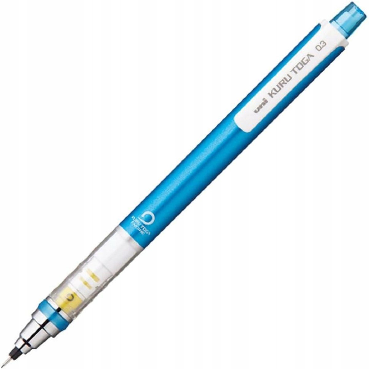 Uni Kuru Toga Potlood Blauw 0.3mm HB - Altijd Scherpe Lood