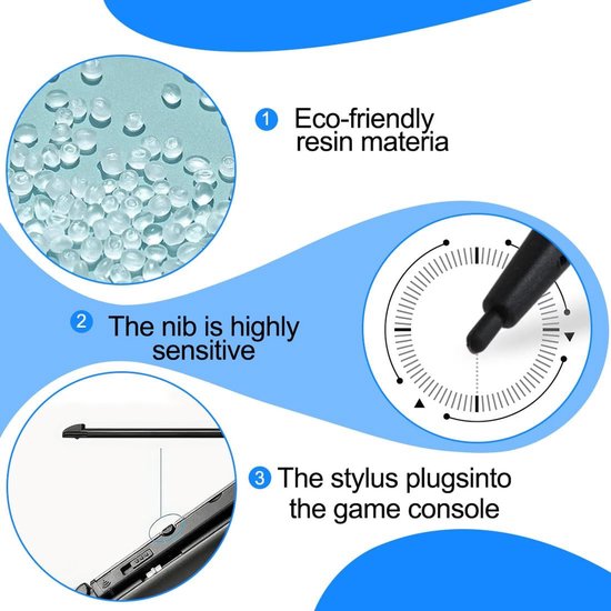 8 stuks 4 kleuren Stylus Pen Touch Screen voor NDS Lite DSL NDSL Style 1 — afbeelding 2