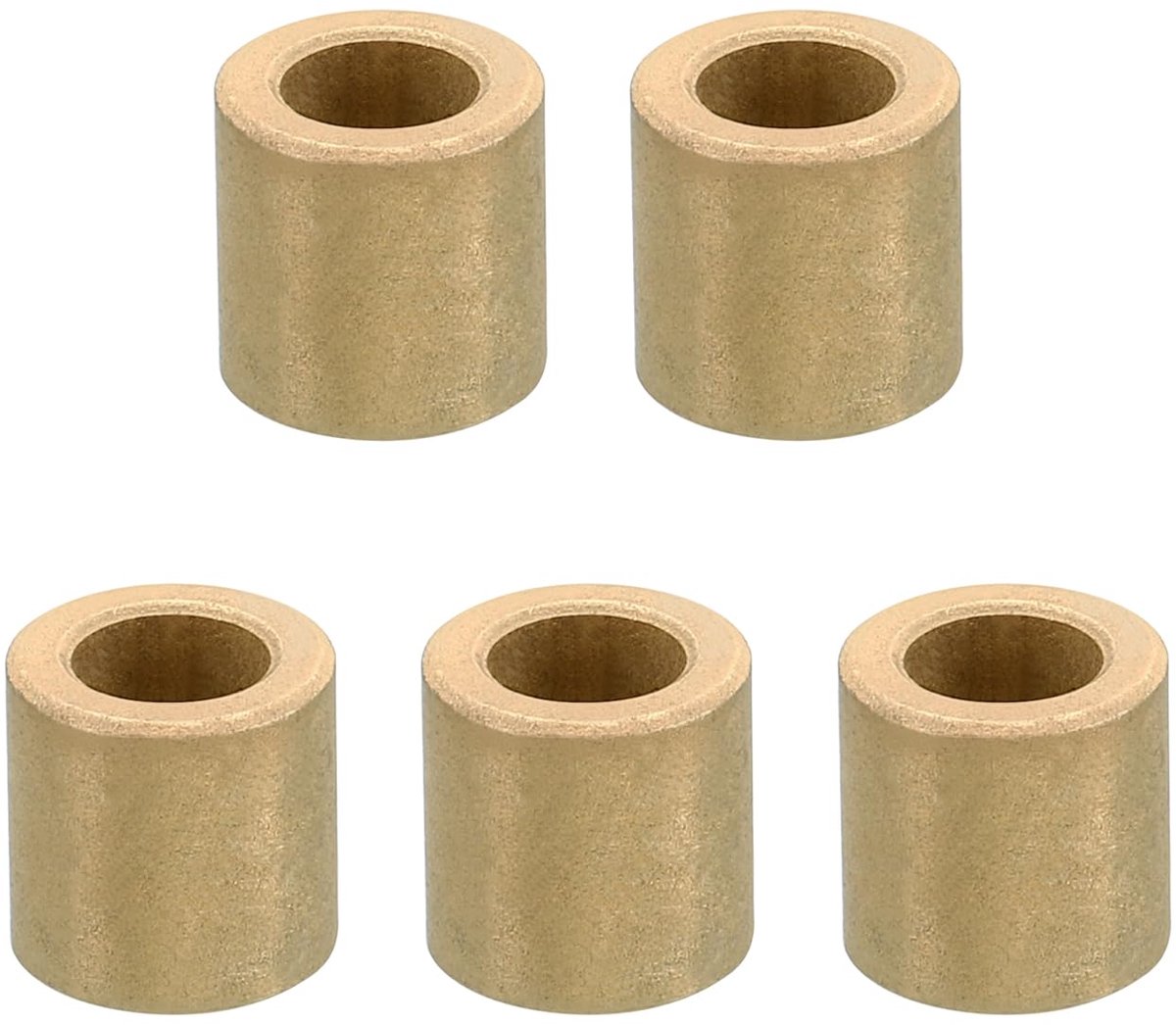 Afstandhouders, 5 stuks metalen afstandhouders messing 6 mm ID x 10 mm OD x 10 mm L messing afstandhouders schroefafstand voor 1/4 inch of M6 schroefbouten