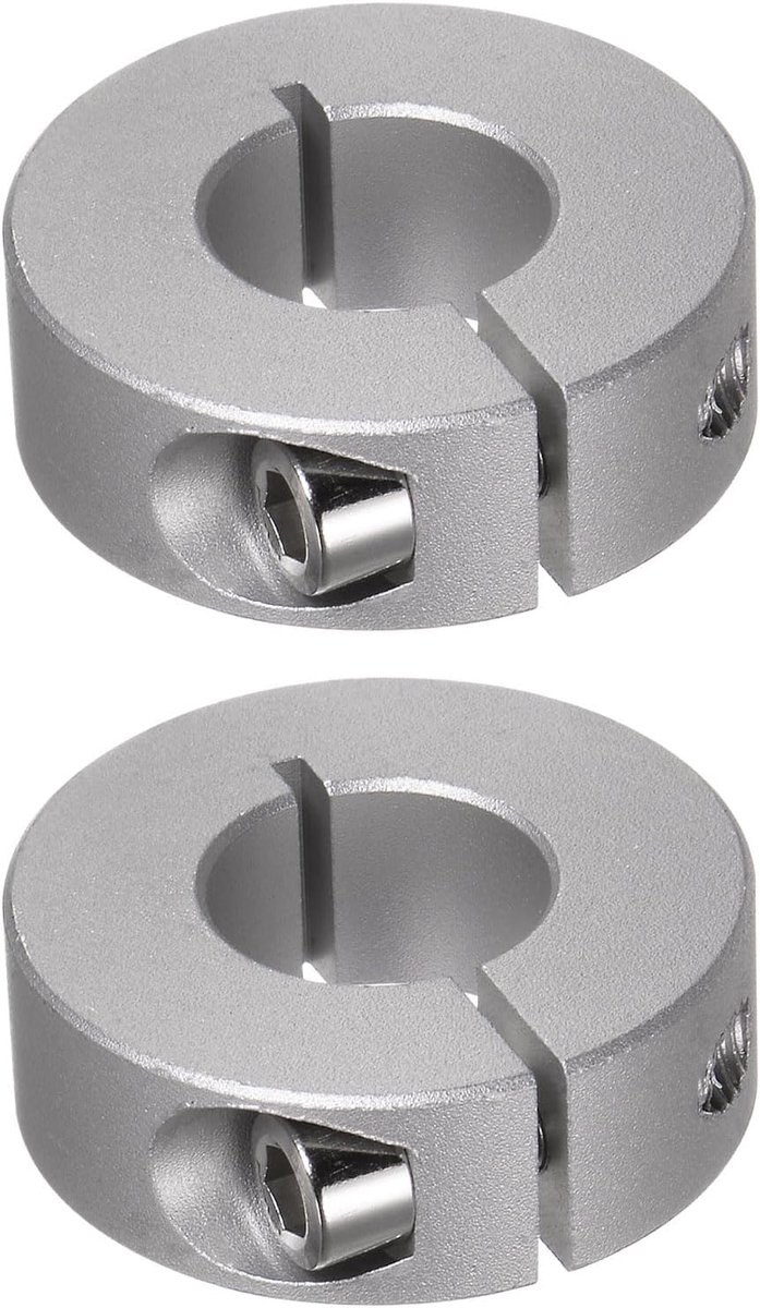2 stuks gedeelde stelringen 16 mm boring 35 mm AD 12 mm breedte aluminiumlegering diepteaanslagringen voor wiel kruiwagen asaandrijving eenheden machine gereedschap industrie anodisering