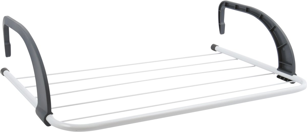 MSV Inklapbaar klein wasgoedrekje/droogrek - 3 meter waslijn - Ophangbaar - 34 x 51 cm - radiator/deur