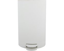 MSV Osaki Badkamerprullenbak - Kleine Prullenbak Badkamer met Pedaal - 3 Liter - Polypropyleen - Slanke Pedaalemmer