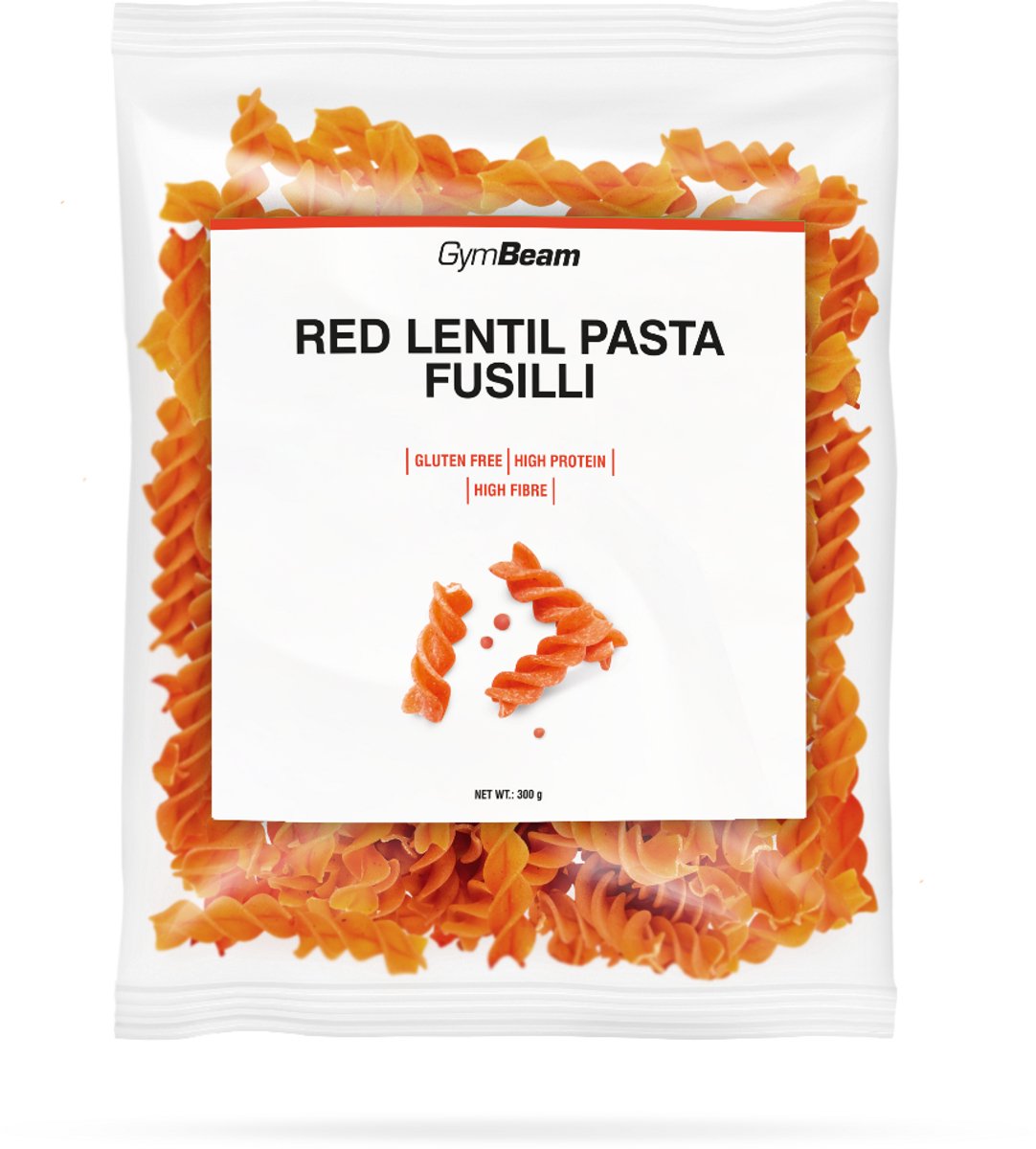GymBeam Pasta van rode linzen 300 g