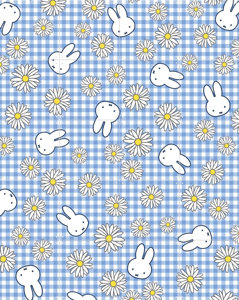 IXXI Nijntje & Madeliefjes, Nijntje - 80 x 100 cm - Gratis ophangtool - Grote wanddecoratie en posters - Fantasierijk, Illustraties, Decoratieve
