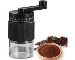 Handmatige Koffiemolen - Koffiebonen Maler - Draagbare Handmolen - Keramische Conische Snijders - Voor Espresso En French Press - 1 Stuk - Zwart