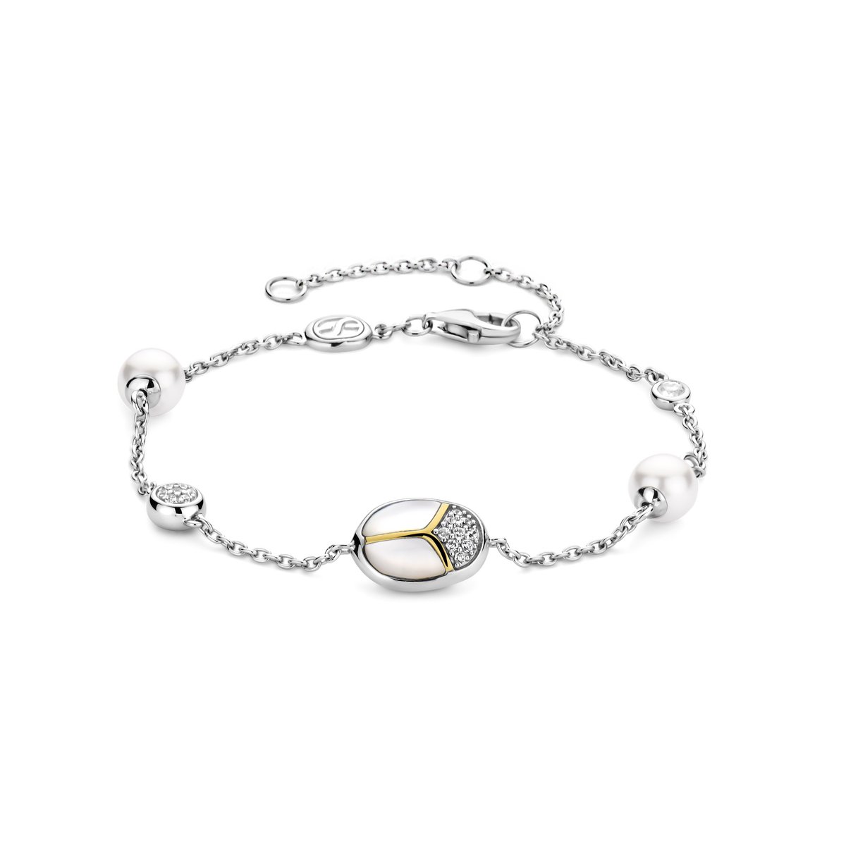 TI SENTO Dames Armband - 925 zilver - Parelmoer - 23060MW