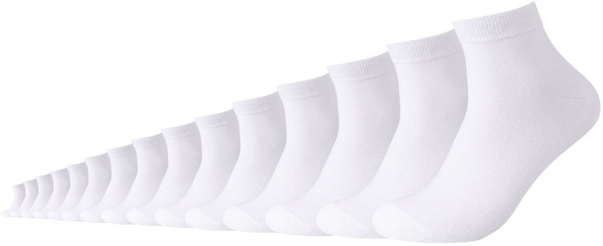 camano sokken unisex 15-pack, herensokken, damessokken, katoenen sokken, zakelijke sokken, vrijetijdssokken, sportsokken, sneakersokken, sokken zwart wit grijs, comfortabele boord, zachte teennaad, verstevigde hiel.