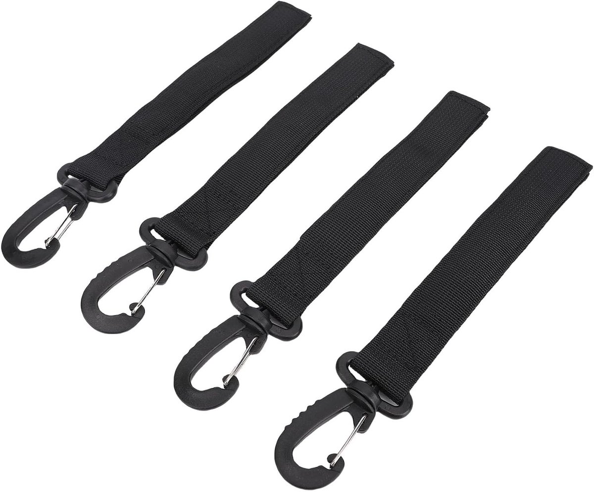 4 Stuks Kajak Peddelbanden met Gespen, Verstelbaar Stofsluitband Boot Peddelhouders voor Opblaasbare & Harde Planken, Slijtvaste Nylon Peddelhouder voor Kajak