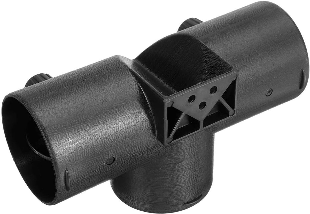 Luchtuitlaat kanaal kit, verstelbare 60 mm T-uitlaat connector met Vavle Flap voor Webasto Parking Heater Heater Duct en Uitlaatpoort & Slangklem