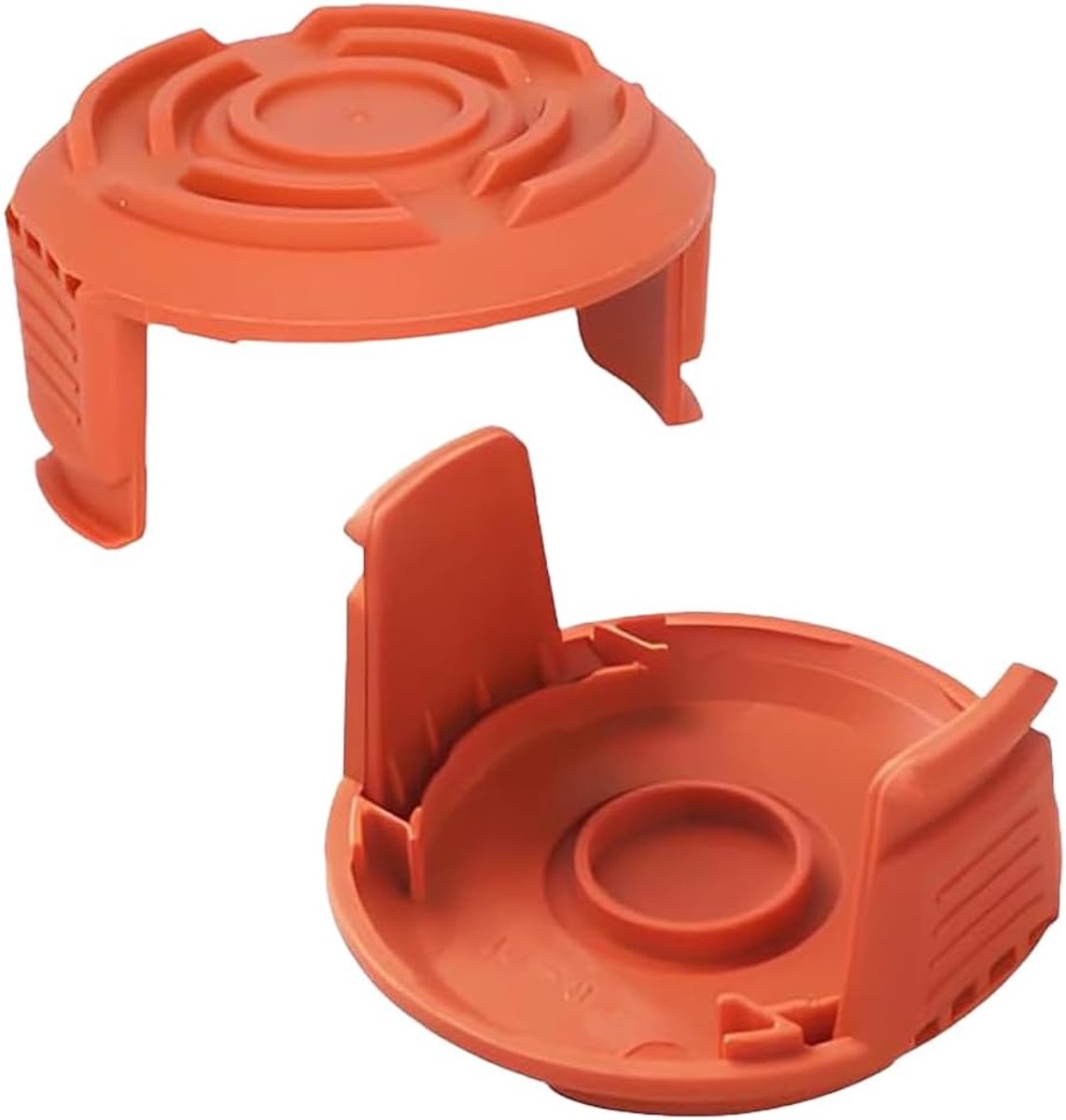 2 stuks reserveonderdelen van kunststof, kleine spoelafdekking, motorzeisafdekking, reservespoelafdekking voor grasmaaiers, compatibel met het draaideksel Worx WG150-180