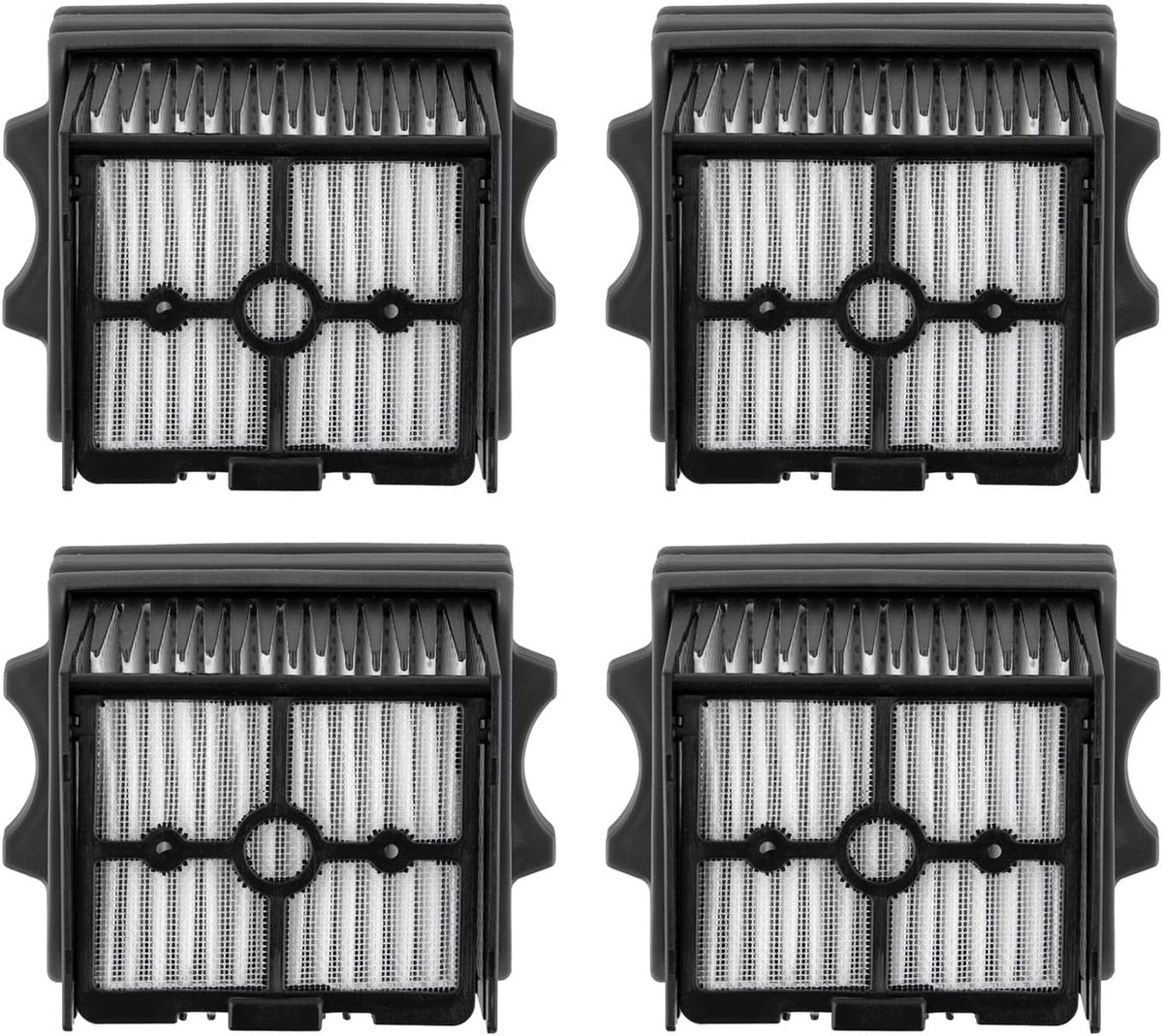 (4 stuks) Floor One S5 Combo Vervanging HEPA-filters Compatibel met Tineco Floor One S9 Artist Pro/Floor One S5 Combo Nat en Droog Stofzuiger, Rechtopstaande Filters, Accessoires Kit, Vacuümfilter