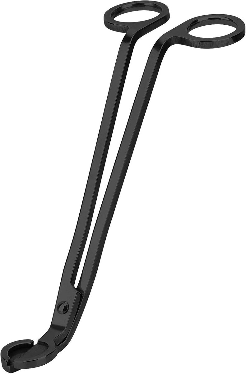 Wick Trimmer Wick Clipper Wick Cutter Wick Scissors Voor Liefhebbers van Geuren Kaarsen, Wick Trimmer van Roestvrij Staal Olielamp Kaarsen Accessoires Trimmer Scharen Cutter (Zwart) (1)