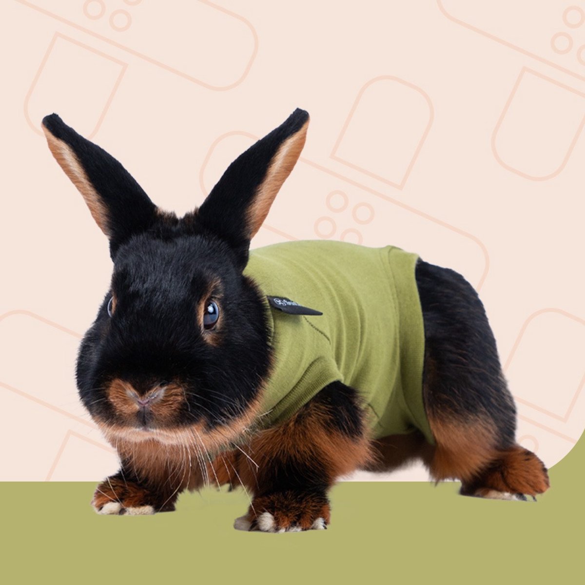 Suitical Herstel Shirt Konijn Groen S