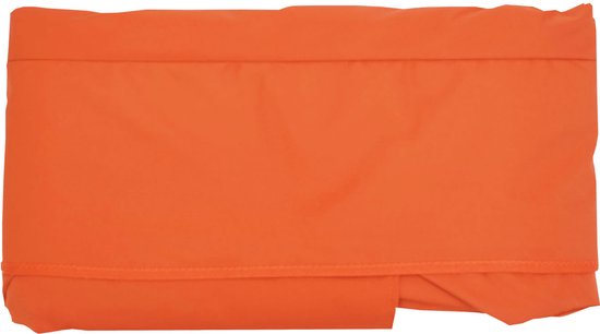 Parasolhoes in terra cotta kleur, van polyester, met klep. Geschikt voor parasols van 3x3m.