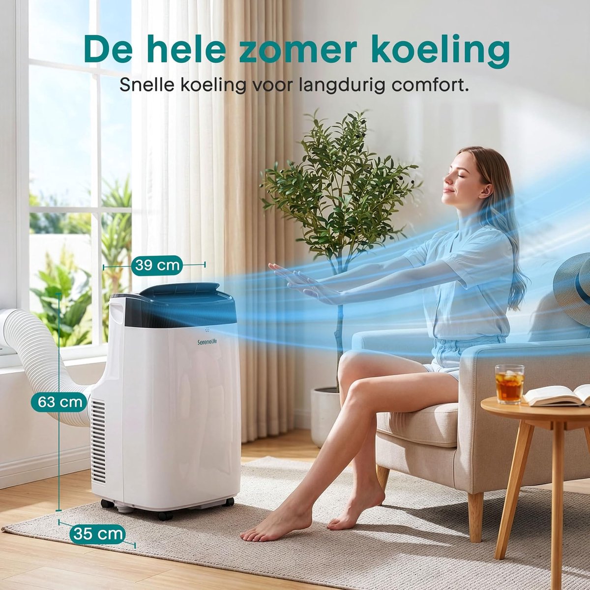 Mobiele Airco 7000 BTU Merkloos - Stil, 20 m², Ontvochtiging thumbnail 4