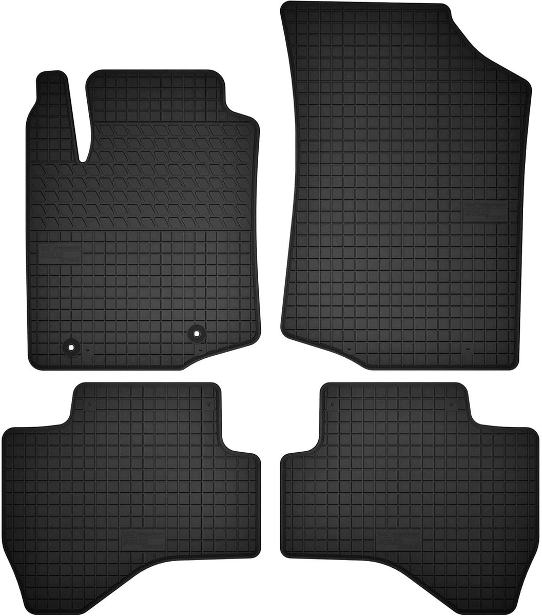 geschikt voor Toyota Aygo II (2014-2022), rubberen matten, autoaccessoires, automatten, 4-delig, zwart