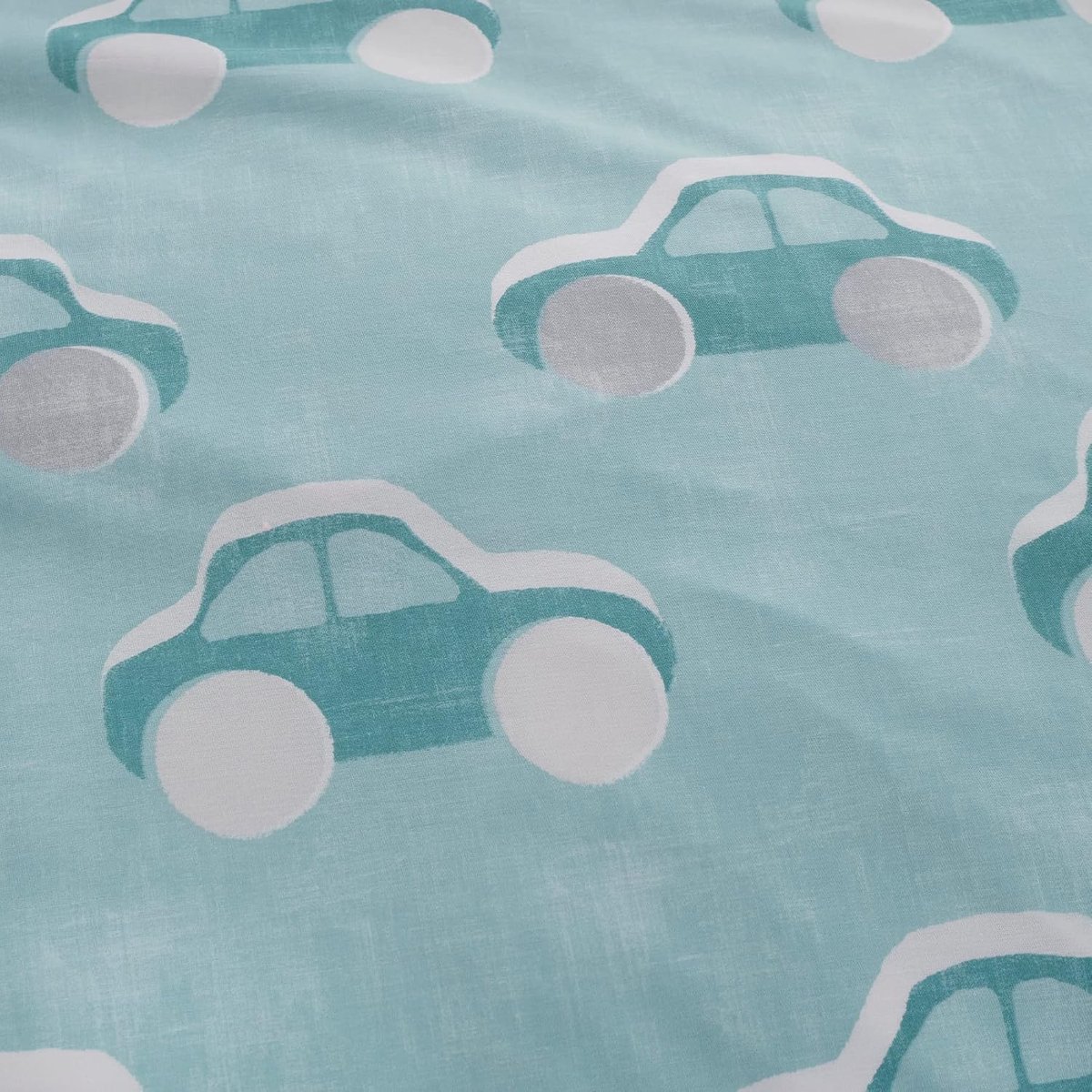 - Geel/Blauw Auto's Dekbedovertrek Sets - Eenpersoons Beddengoed (200 x 140cm) - Kinderauto's Beddengoed - Omkeerbaar Ontwerp - Cool Cars Collection