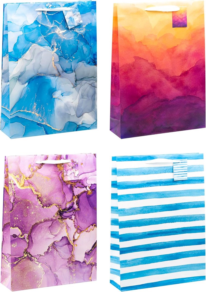 Cadeauzakjes ART DESIGN XXL, 12-delige verpakking, grootte: XXL (HxBxD 44 x 33 x 10 cm), art. nr. 85177