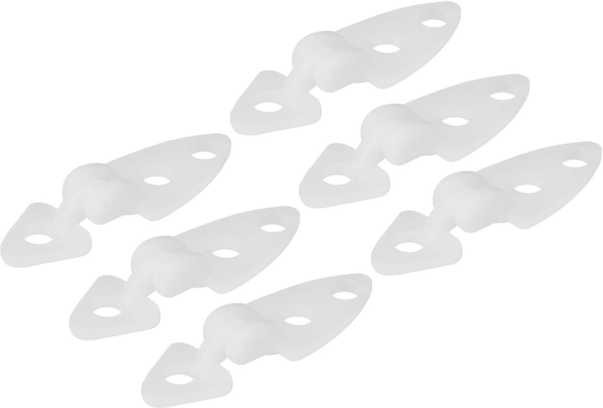 Scharnieren 0,7 inch x 0,2 inch x 0,1 inch verstelbaar klapscharnier voor RC-modelvliegtuigonderdelen 6 stuks