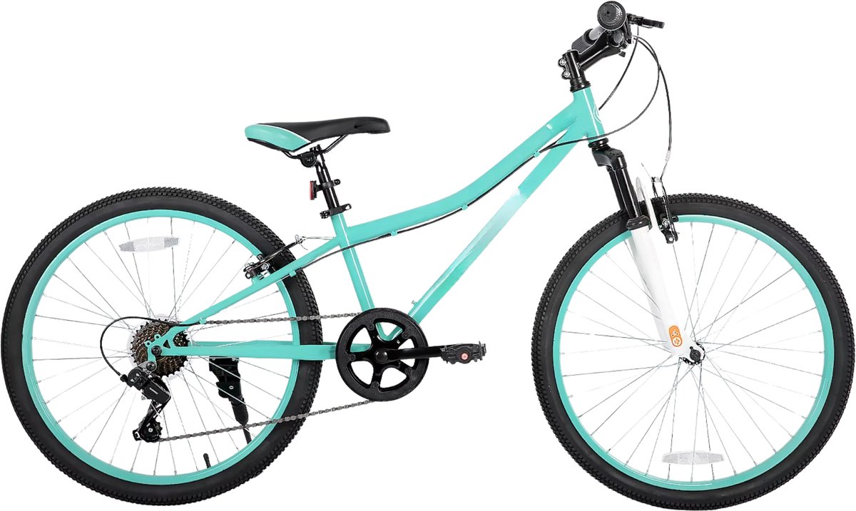 Mountainbike – Voor kinderen / jongens en meisjes – Voorverende vork / kinderfiets – Groen / 61 cm