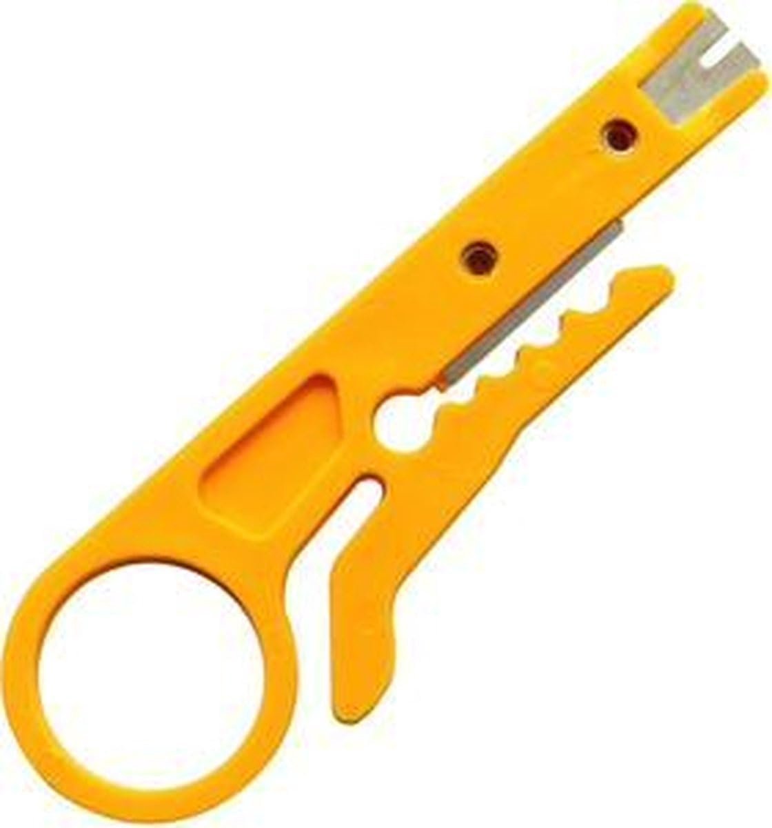- Kabelstripper - Striptang - Kabelknipper | Krimptang - Kniptang - Draadstripper - Draadknipper - 1 Stuks - GEEL