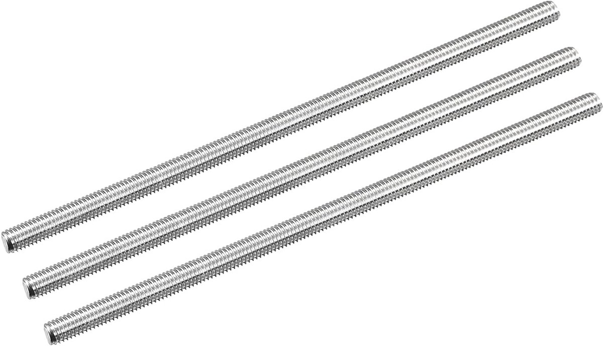 3 stuks draadstang M5 x 130mm volledige draadstang 304 roestvrij staal V2A draadstangen A2 metrisch schroefbouten VA schroefdraadstang rechtsdraad draadstangstift