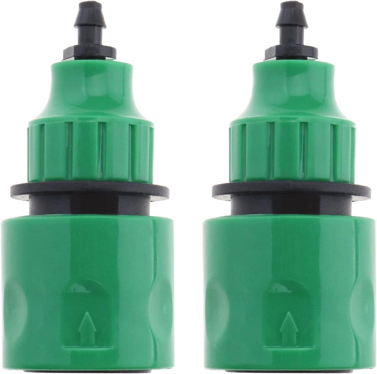 2STKS Tuinwaterslang Snelle Connector Micro Irrigatie Adapter Eenrichtingsadapter Tap Connector Fitting voor 8/11mm 4/7mm Pijp Tuin Irrigatie Systeem