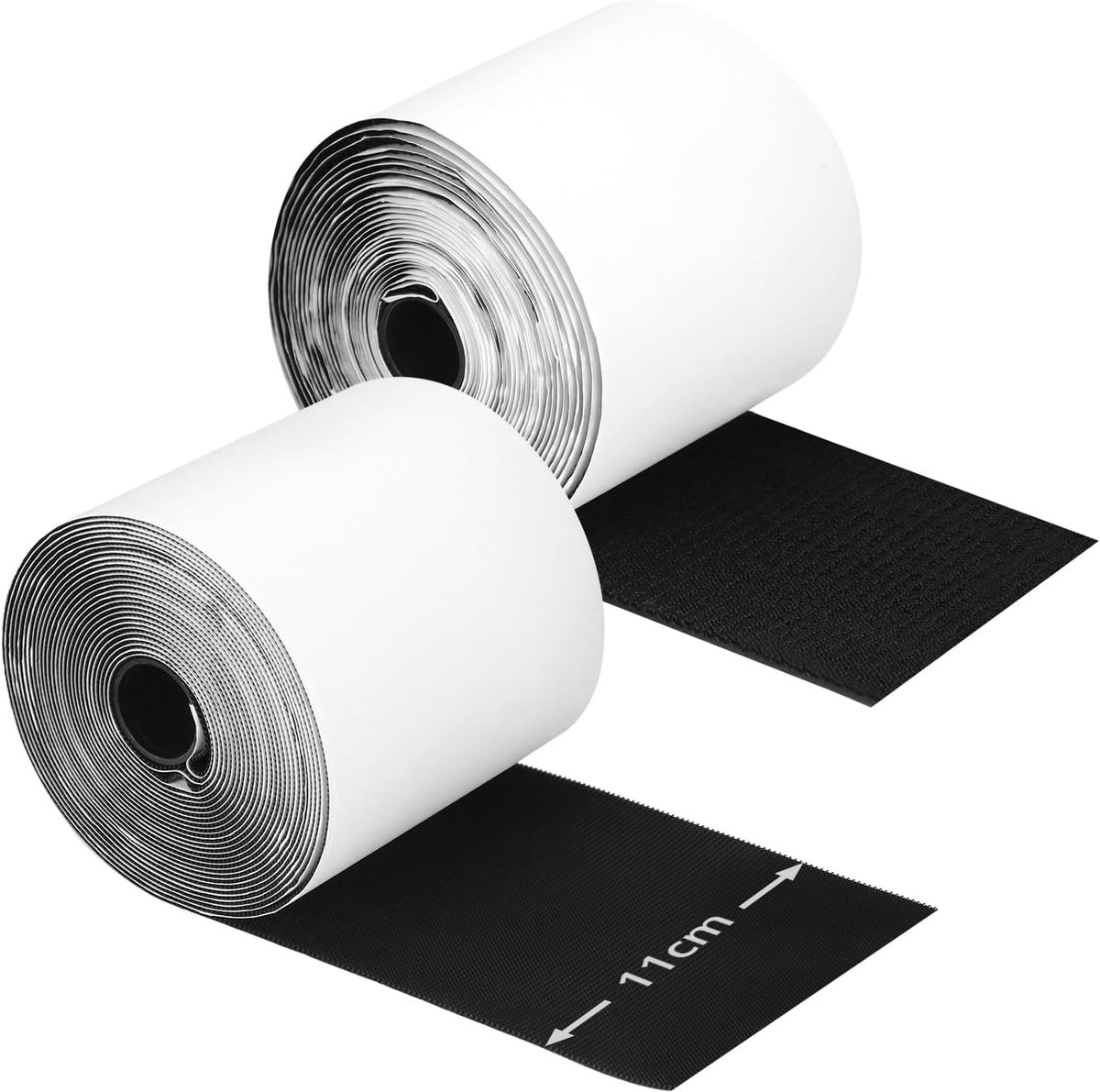 SnelShoppen - 11cm x 6M Sterke Zelfklevende Klittenband - Snijbaar Nylon Velcro voor Het Bevestigen van Kussens, Tapijten, Bevestiging en Organisatie