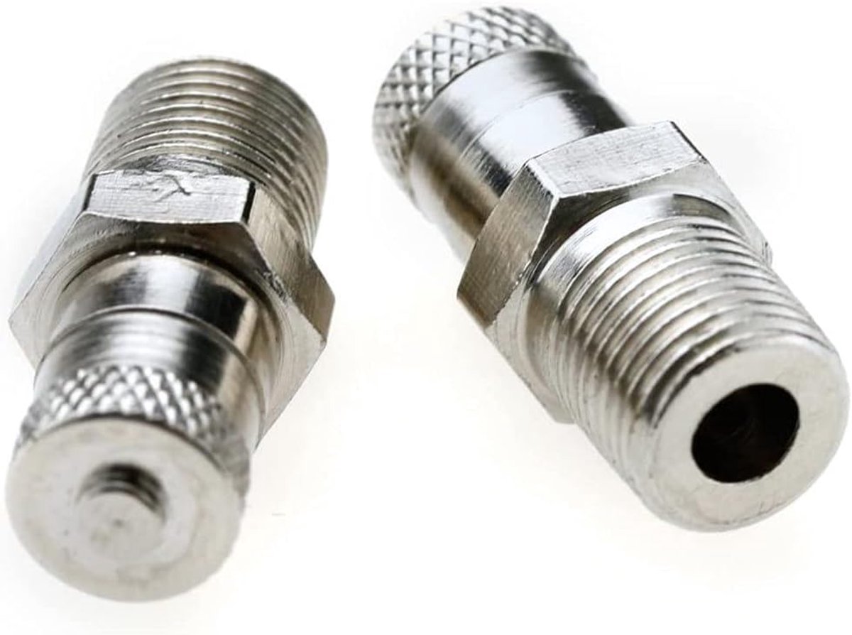 SnelShoppen - 2 x 0.3 cm BSP, BSPT, Schrader Tank Ventiel, 25 mm Wiel Luchtcompressor, 500 psi, 35 bar, 1/8 inch, Voor Auto, Motor en Watertank
