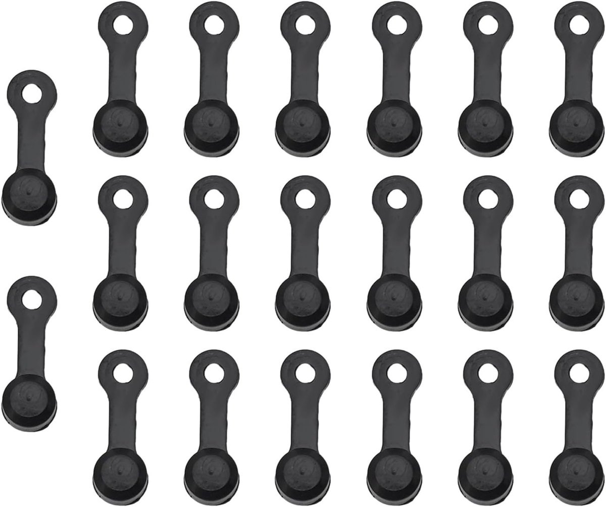SnelShoppen - 20pcs Rem Bleed Cap Fiets Hydraulische Rem Vent Cap Anti Aging Compact en Lichtgewicht Voor Disc Remmen (Zwart)