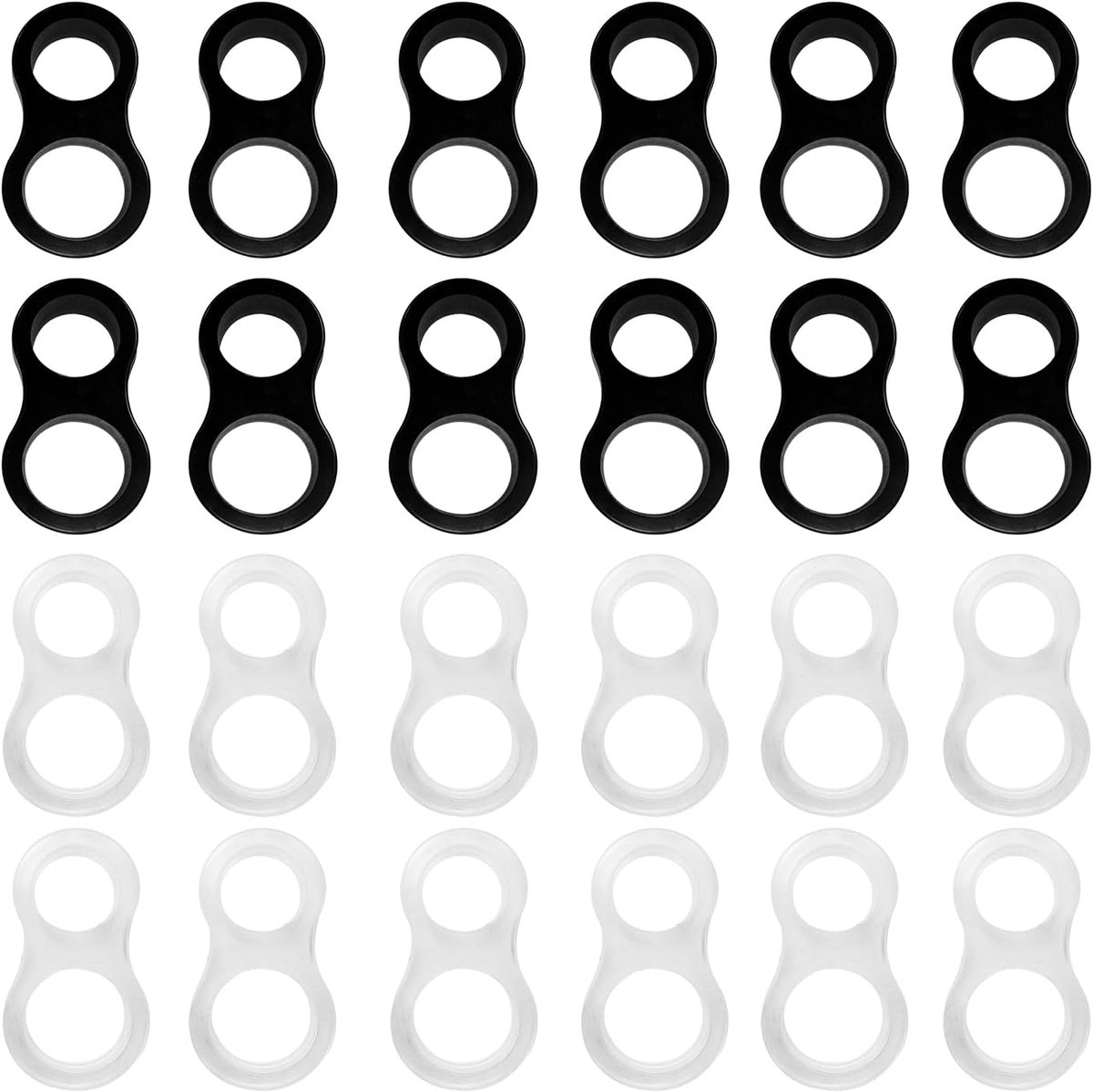 SnelShoppen - 24 Stuks Deurhendel Beschermers, Stop Wandbeschadiging Deurhendel Stoppers, PVC Deurhendel Beschermers voor Badkamer, Kantoor, Toilet -