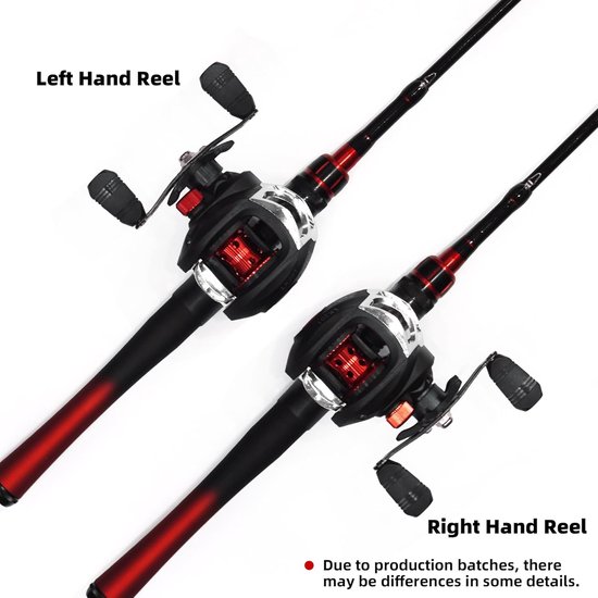 SnelShoppen - Hengel en Haspel Combo 5 voet - Baitcasting Hengel en Reel Set - Duurzame Glasvezel Telescopische Hengel - Ideaal voor Walleye, Perch, C van Snelshoppen — afbeelding 4
