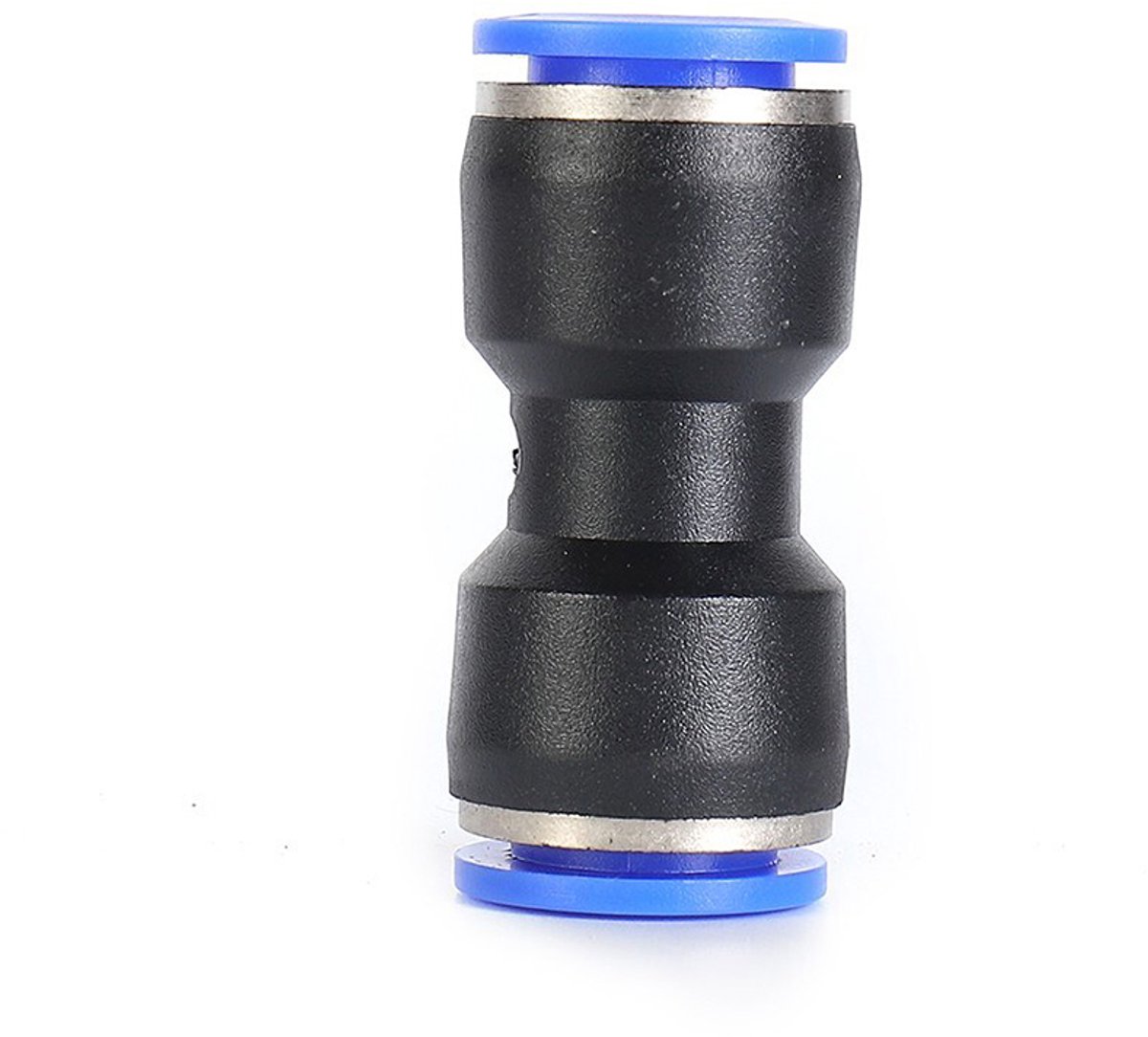 60 rechte pneumatische snelkoppelingen - Geschikt voor perslucht (4/6/8/10/12 mm) - PVC-kunststof - Blauw