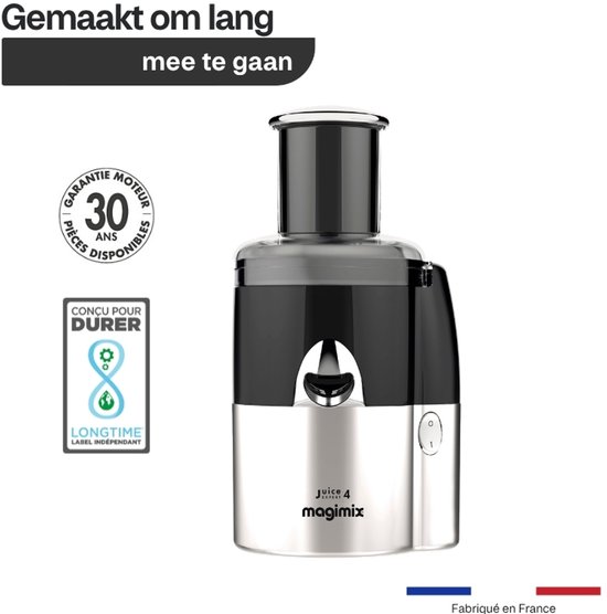 Magimix Juice Expert 4 400W Zwart, Chroom van Magimix — afbeelding 4
