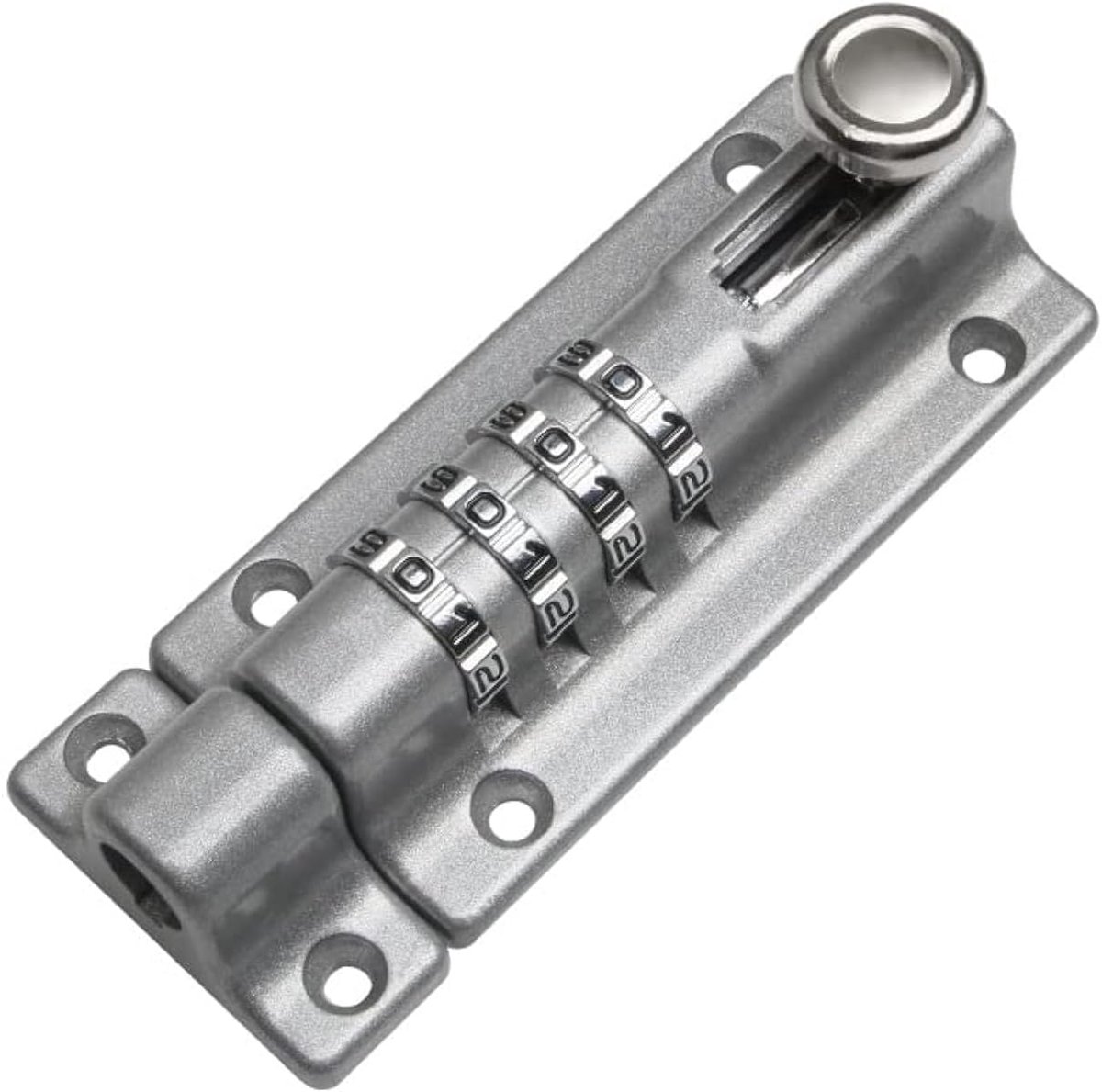 SnelShoppen - 4 Digit Combinatieslot - Vergrendelbare RVS Sluitbalk - Zware Kwaliteit 120mm - Waterdicht en Roestvrij - Ideaal voor Tuin, Garage en Kl