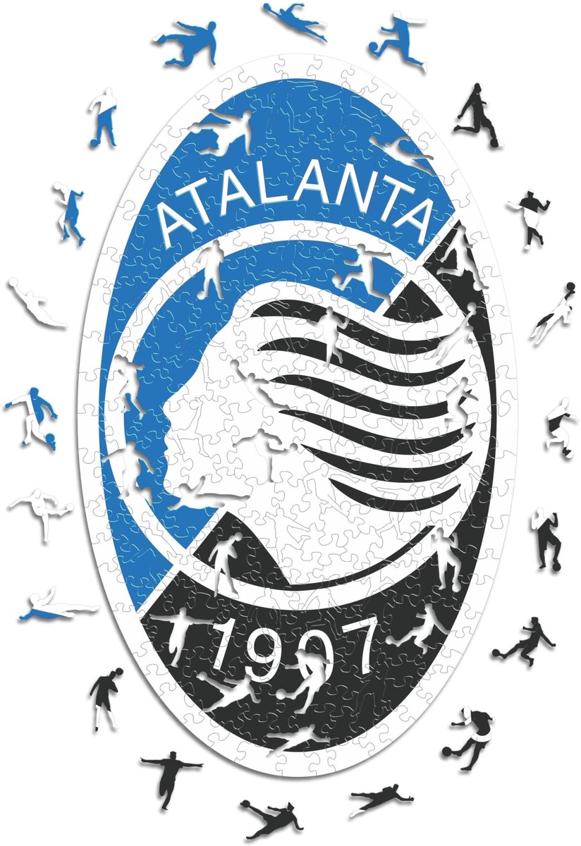 SnelShoppen - Houten Puzzel voor Volwassenen en Kinderen - 150 Stukjes - Duurzaam Hout - Atalanta Logo - Perfect voor Feestjes en Gezellige Avonden