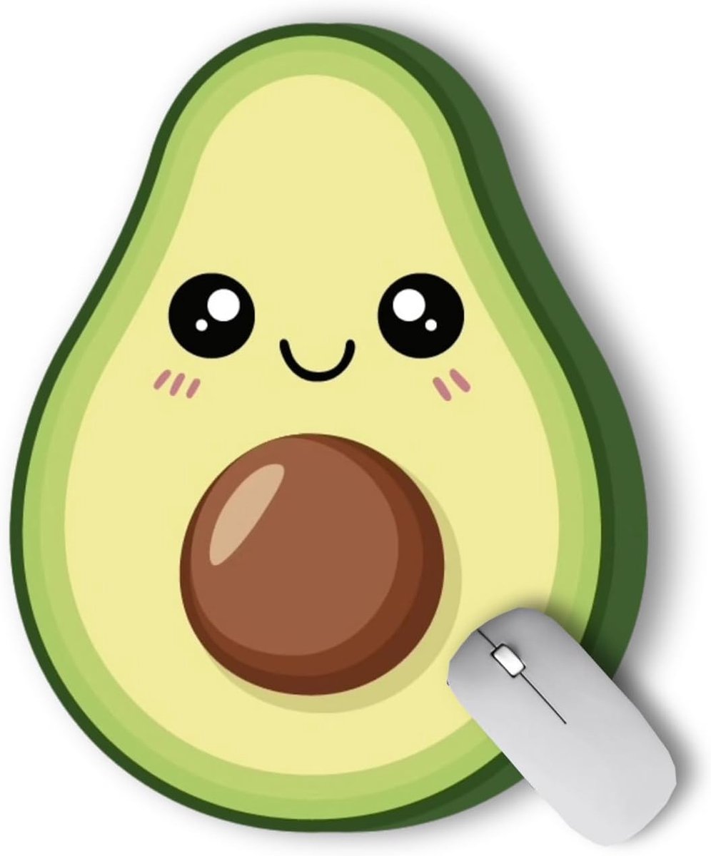 SnelShoppen - Laptop Muismat Avocado Patroon - Antislip Rubber, Geschikt voor Kantoor en Reizen, Leuk voor Mannen en Vrouwen, Ideaal voor Studie en We