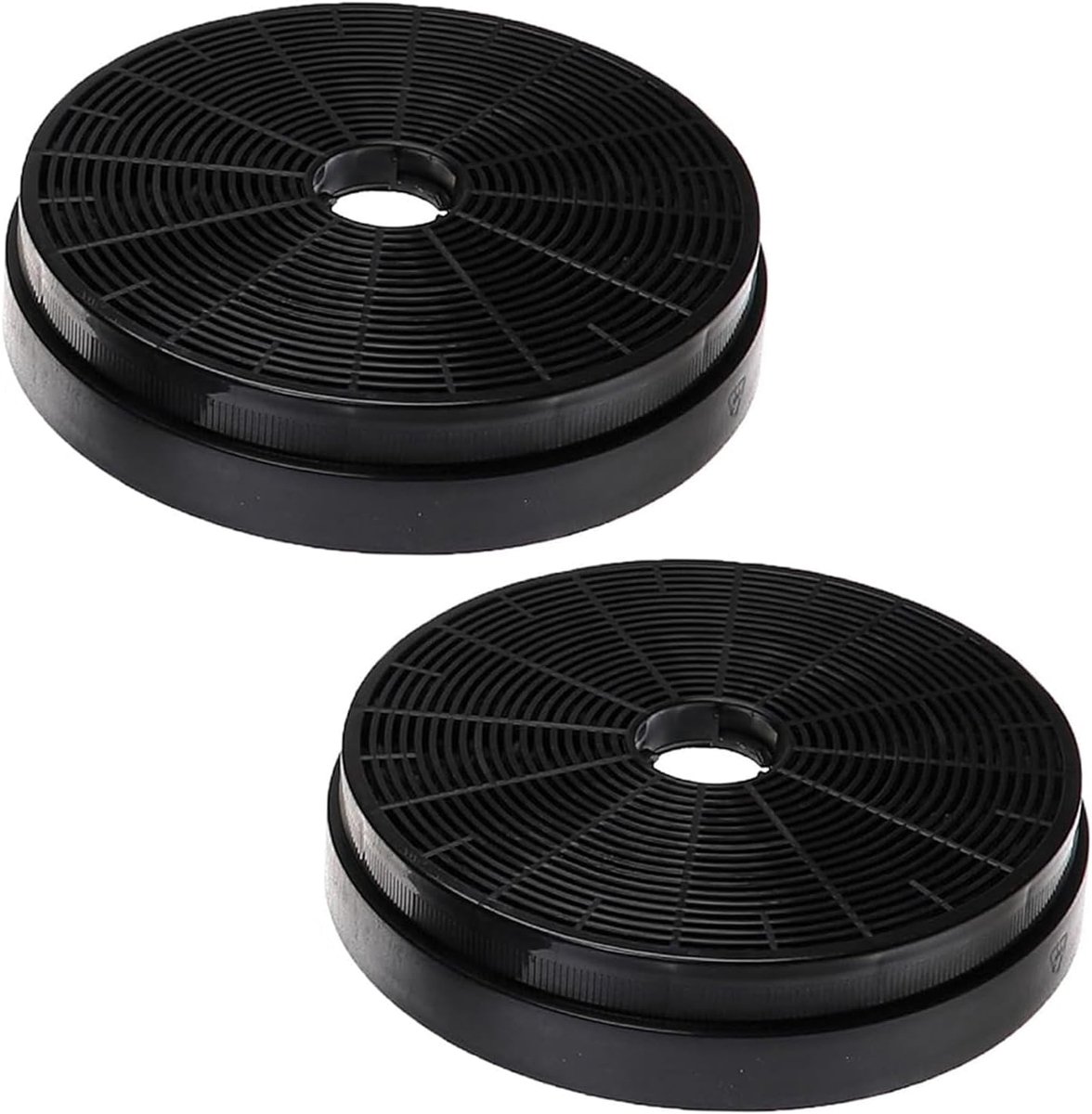 SnelShoppen - 2 x Carbon Filter 175 mm, Vervangingsfilter voor Afzuigkap, Act Materiaal, Geschikt voor Koken, Bakken en Frituren, Keuken Accessoire