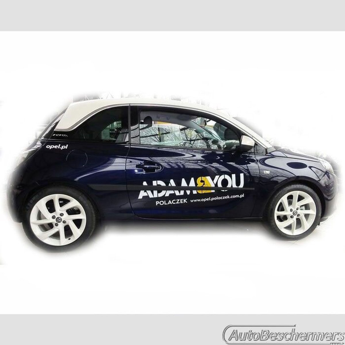 Stootlijsten set zwart voor Opel Adam 3-deurs 01.2013-. De stootstrips zijn zelfklevend. Set a 4 stuks (#0028)