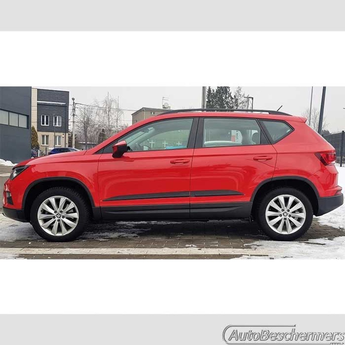 Stootlijsten set zwart voor Seat Ateca 07.2016-. De stootstrips zijn zelfklevend. Set a 4 stuks (#0059)